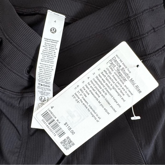 NWT Dance Studio Mid-Rise Pant *Regular - Picture 2 of 4